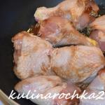 Гречка с куриным филе на сковороде