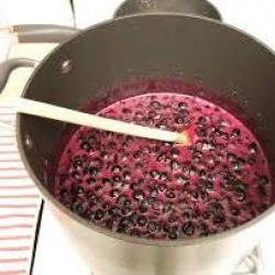 Blueberry jam for the winter Blueberry confiture with pectin
