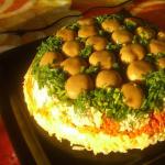 Recipe for “Mushroom Glade” from Alla Kovalchuk